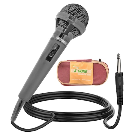 5 Core 5 Core Handheld Microphone For Karaoke Singing - Dynamic Cardioid Unidirectional Vocal XLR Mic MIC 260